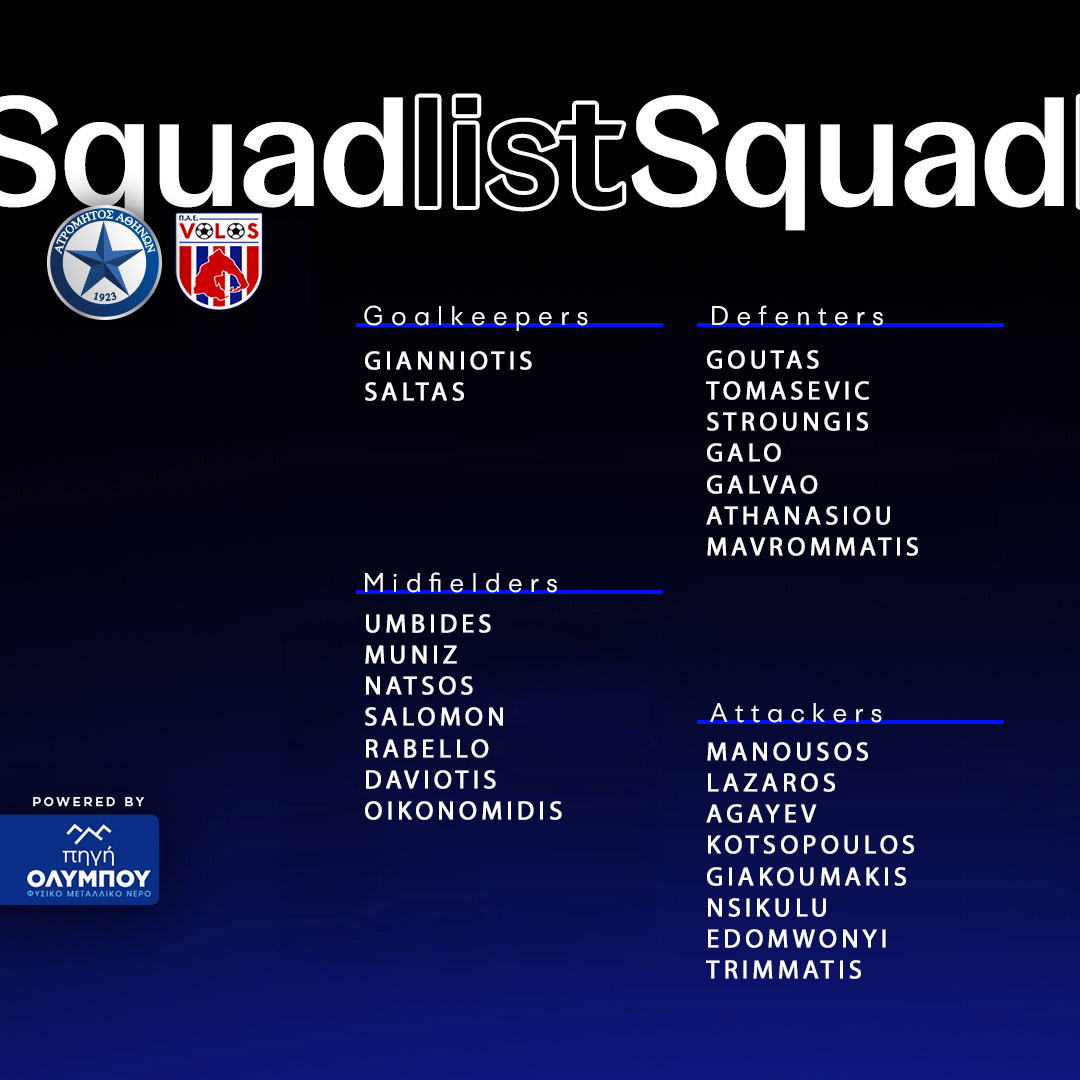 squadlist atromitos volos pl