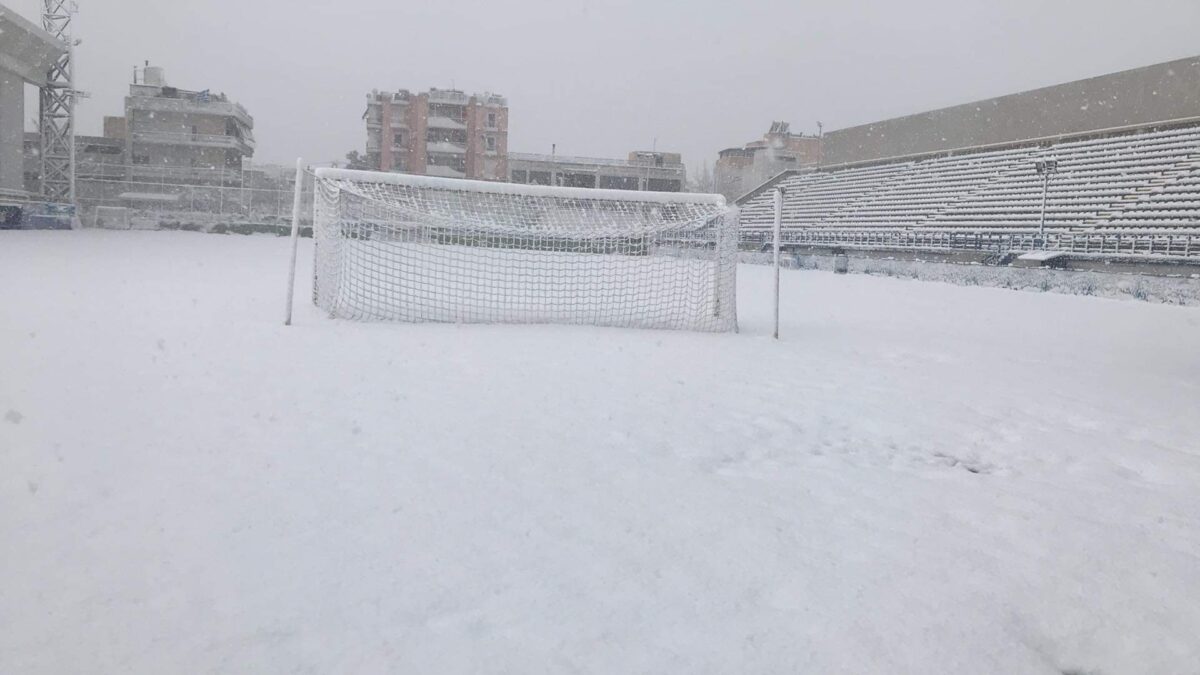 Σε δυο γκρουπ η προπόνηση της Τρίτης στο χιονισμένο Μαζαράκη